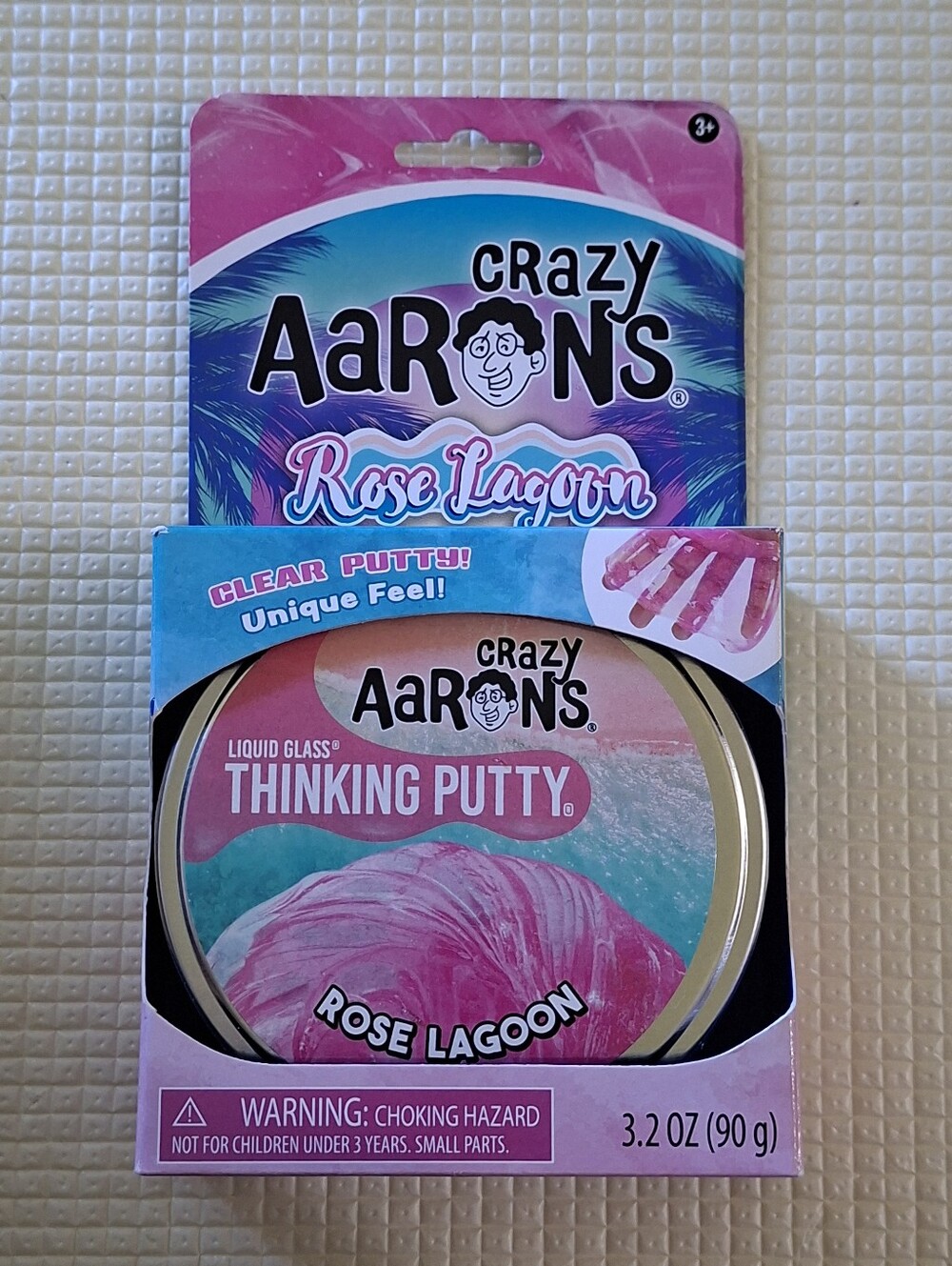 New In Package Aarons Crazy Thinking Putty 3.2 Oz Rose Lagoon